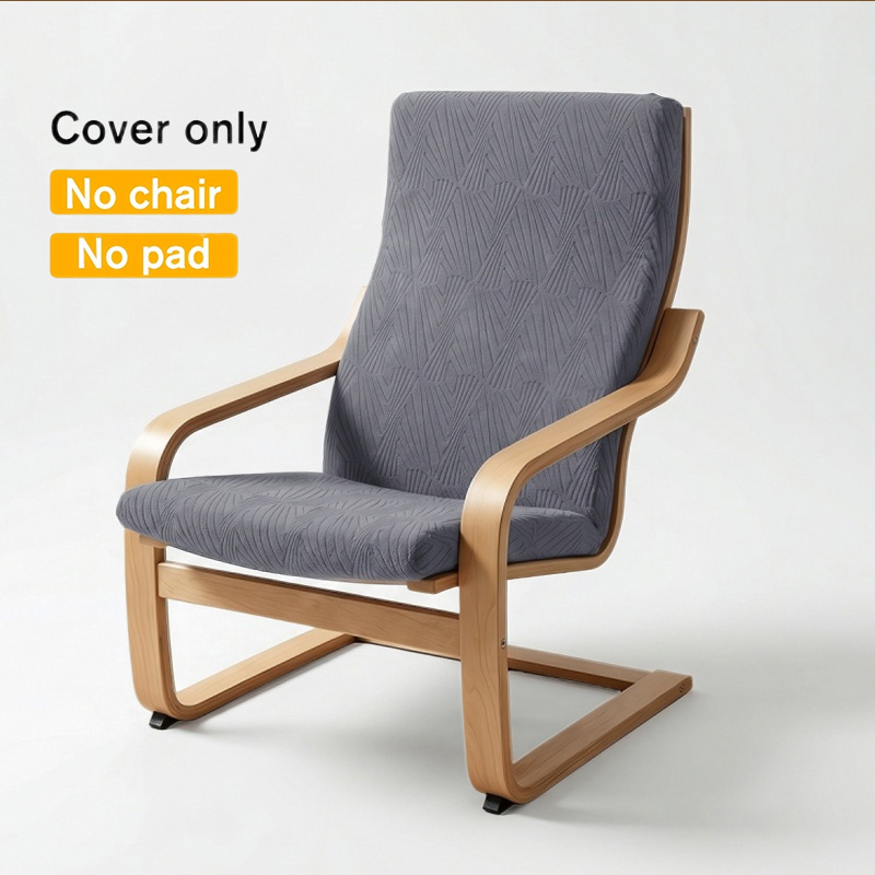 Visitor Chair Padded - 1PC ジャカードチェアパッドスリップカバーホームラウンジアームチェアスリップカバー無地滑り止め椅子クッションプロテクターリビングルーム用