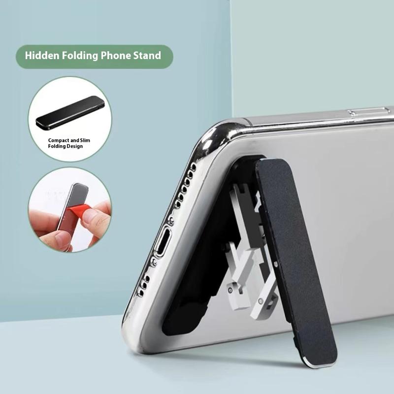 Mobile Pedestal Cabinet - 1/3個入り ミニインビジブル折りたたみ式携帯電話スタンド アルミ合金製デスクトップマウント マテリアルホルダー 角度調整可能 携帯電話用