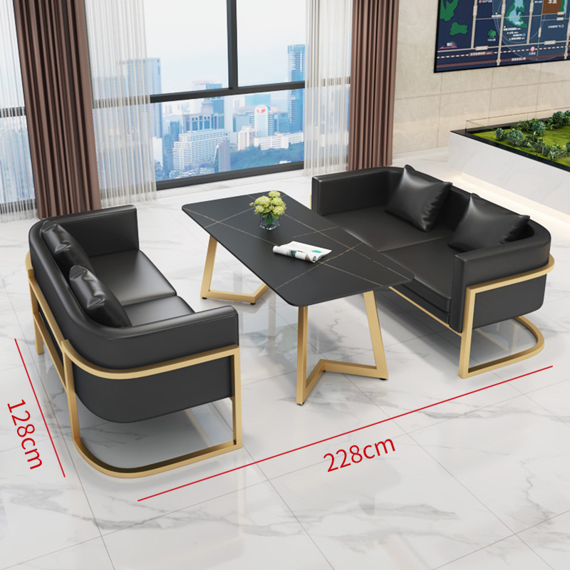 オフィス家具 待合室 レセプションソファ モダンレザーオフィ - Office Furniture Set のレビューと価格