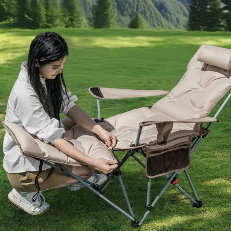 折りたたみ式キャンプチェアリクライナー、調節可能な背もたれと - Visitor Chair Padded のレビューと価格