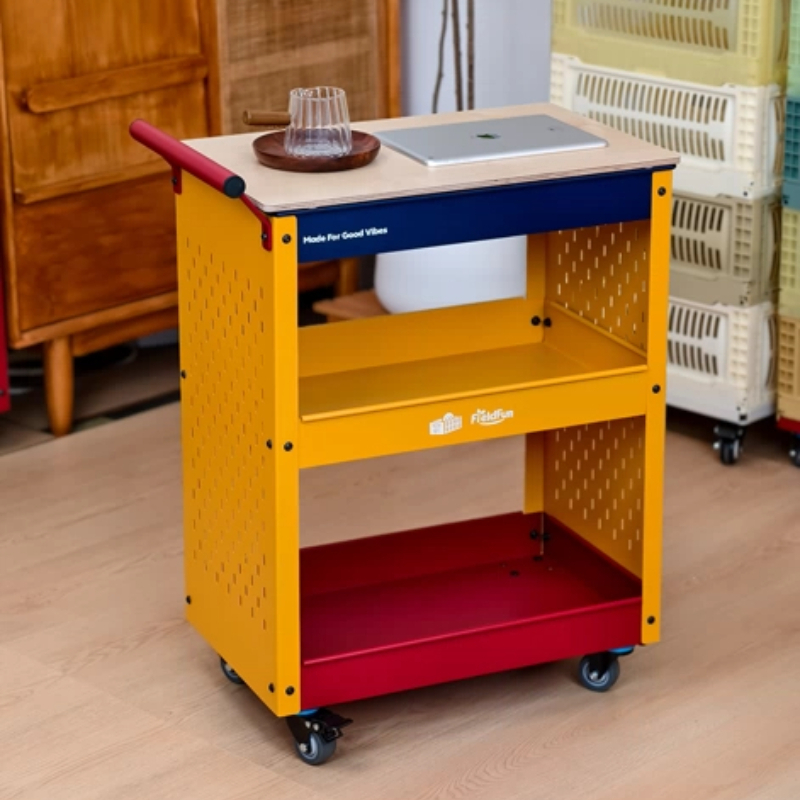 ペグボードローリングユーティリティカートドーパミン可動式収納 - Book Cart Rolling のレビューと価格